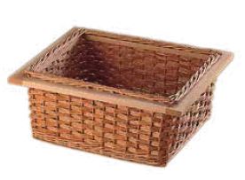 WICKER BASKET WITH HANDLE 600MM