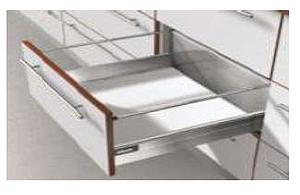 TANDEMBOX PLUS D-HEIGHT GREY STANDARD DRAWER WITH A WEIGHT CAPACITY: 65 Kg FOR A NOMINAL LENGTH OF 550mm
