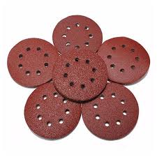 Velcro Disc 6inch x 6H x 80G Red