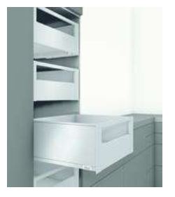 LEGRABOX PURE C-HEIGHT 70 KG ORION GREY MATT INNER DRAWER WITH A GALLERY FOR A NOMINAL LENGTH OF 500 MM