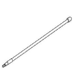 ZRG.446V.IC TANDEMBOX white upper longside gallery rail, Nominal Length =500 mm