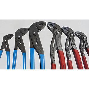 5 pcs Adjustable Wrench and Plier Set 