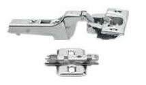 CLIP TOP BLUMOTION 95°PROFILE DOOR HINGE FOR DUAL APPLICATIONS AND CLIP STEEL CRUCIFORM MOUNTING PLATE SET