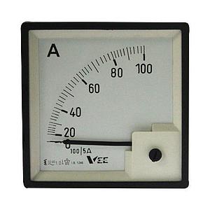 Ammeter Analog Type 96 X 96 ( CT ratio 500/5)