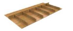 JOY TRAY DRAWER ORGANISER 900mm, BAMBOO 799mm X 472mm X 54 mm (for Legrabox please add 556.38.419-1 pair / tray)