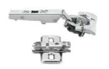 CLIP TOP BLUMOTION 110? STANDARD INSERTA HINGE FOR OVERLAY APPLICATIONS AND CLIP STEEL CRUCIFORM MOUNTING PLATE SET