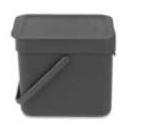 SORT&GO WASTEBIN GREY 6L