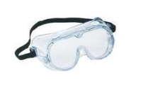 CHEMICAL SPLASH GOGGLE CLEAR POLYCARBONATE LENSE, PVC FRAME WITH VENTILATION HARD COATED