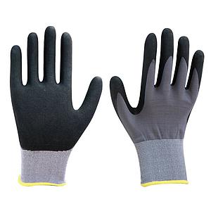 NITRILE COATED GLOVES / BLACK ON RED SIZE 10