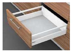 ANTARO D-HEIGHT SILK WHITE 65 KG HIGH FRONTED DRAWER FOR A NOMINAL LENGTH OF 500 MM