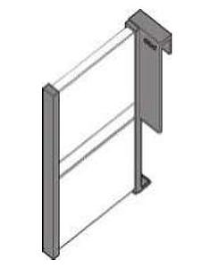 Z43H100S.01 TANDEMBOX plus ORGA-LINE Grey longside divider for high fronted pull-outs,Nominal Length: 100 mm,Height: 110 mm,Thickness: 8 mm