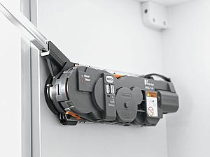 AVENTOS HF GREY LIFT SYSTEM WITH SERVO-DRIVE FOR WOODEN FRONTS AND WIDE ALUMINIUM PROFILE FRONTS OF HEIGHT = 700 - 900 MM AND POWER FACTOR = 2600 - 5500
