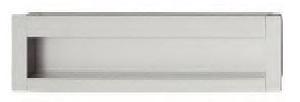 FLUSH HANDLE SIZE: C/C 96MM, ALUMINIUM SILVER COLOURED