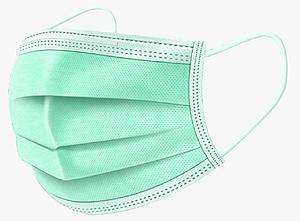 3PLY DISPOSABLE NOSE MASK - GREEN