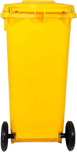 Waste Bin - Yellow [L 48 x W 55 x H 92 (Capacity 120 LTR)]