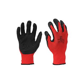 LATEX COATED GLOVES / RED SIZE 9