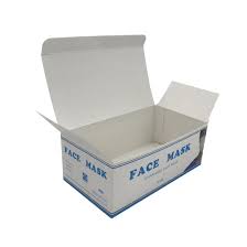 3ply Mask Packaging Box 20.5LX10.4WX11H CM