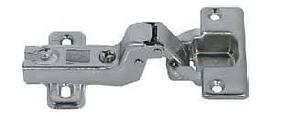 ECO METALLA HINGES 110 degree INSET APPLICATION ASSEMBLED WITH HINGES & 0MM 4 HOLE MOUNTING PLATE 2PCS EACH & SCREWS 8PCS