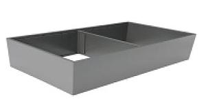 ZC7F400RSP AMBIA-LINE FOR LEGRABOX ORION GREY MATT STEEL FRAME FOR HIGH FRONTED PULL-OUTS FOR NOMINAL LENGTH=400 MM AND ABOVE, WIDTH=218 MM, HEIGHT: 111 MM