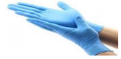 NITRILE EXAMINATION GLOVES SYNTETIC / BLENDED 100NOS PER BOX / SIZE MEDIUM