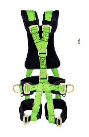 MULTIPURPOSE PADDED HARNESS WITH ONE STERNAL AND ONE BELLY D RINGS AND THIGH STRAPS