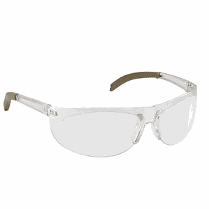 POLYCARBONATE FRAME LESS SPECTACLE WITH CURVED EDGES FOR ANTISCRATCH,HARD COATED WITH RUBBER PADDING