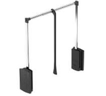 Wardrobe Lift Chrome Plated 10 Kg 600-100mm Black