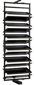 Rotating Shoerack 1920-2190 mm Height Black