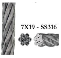 Wire rope 8mm 7x19