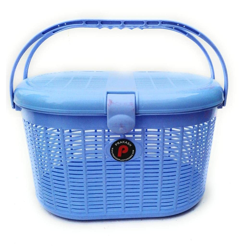 CADDY BASKET WITH HANDLE - BLUE