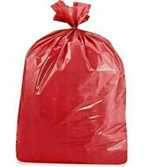 BIODEGRADABLE GARBAGE BAG SIZE 40X50 - 51 MICRONS (RED)