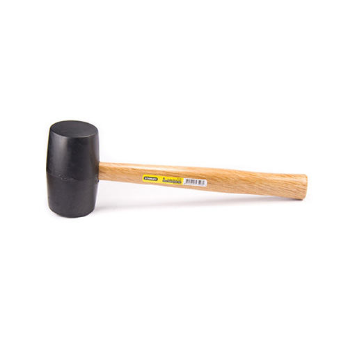 Rubber Mallet Soft Faced Hammer With Wood Handle 22mm