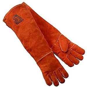 Leather Coloured Hand Gloves 12 inch