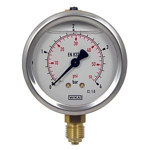 0-10 bar/Mpa  Double scale 50MM Dial All SS Pressure Gauge Glycerine Back Direct