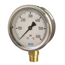 0-600 bar Single scale 63MM Dial All SS Pressure Gauge Bottom Dry