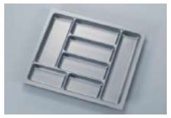 ERGO-FIT, SKY CUTLERY TRAY FOR 900 MM DRAWER SILVER GREY