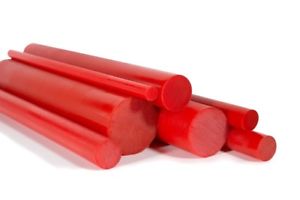 POLYURETHANE ROD Red RUBBER DIA 50X300