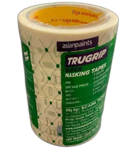 AP TRUGRIP SUPER MASKING TAPES - 1INCH X 40MTR (2.4 CM X 40 M)
