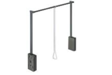 Wardrobe Lift 750-1100 mm Black