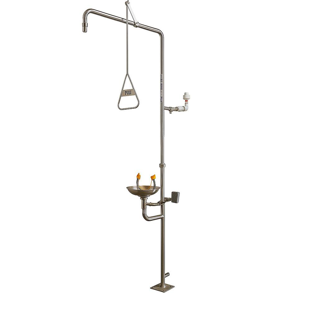 SS FULLBODY SHOWER - EYEWASH PEDDLE & HAND OPERATED