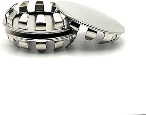 METAL SNAP-IN PANEL PLUGS - NICKEL-PLATED STEEL, 15/16" ID(PACK OF 25)