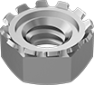 SS LOCKNUT VTH EXTERNAL TOOTH LOCK WASHER ZINC PLATED,10 32 THREAD(PCKOF100)