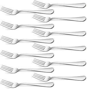 Stainless Steel Forks Set - 15.5 cm (Set of 12)