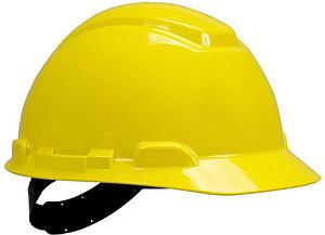 SAFETY HELMET WITH CHINSTRAP & BACK STAY ARRANGEMENT YELLOW COLOUR