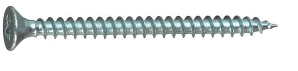 HOSPA CHIPBOARD COUNTERSUNK SCREW FULLY THREADED,NICKEL PLATED, 4.0 X 15 MM