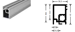 VERTICAL ROD PROFILE 3050 MM