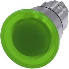 Emergency Mushroom Ø40mm Latching Green colour