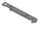 Z10D01E2.01 TPR-A O 50R737,BRACKET PROFILE ATTACHMENT UPPER, GREY