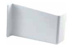 PLASTIC COVER FOR HANGING BRACKET, WHITE, RIGHT HAND