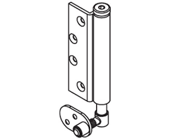 PIVOT SET 100 MORTICED SQUARE SS